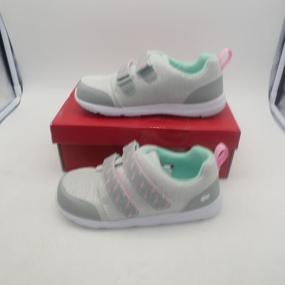 NEW See Kai Run Girl's  Kids Ryder Adapt Size 2 FlexiRun Sneakers Silver Pink - Picture 2 of 8